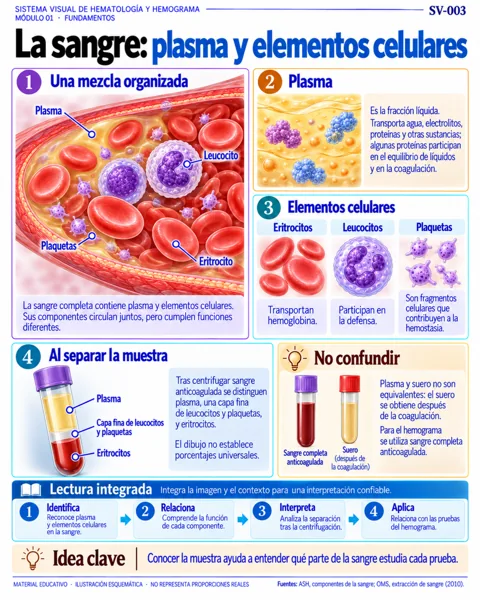 La sangre: plasma y elementos celulares