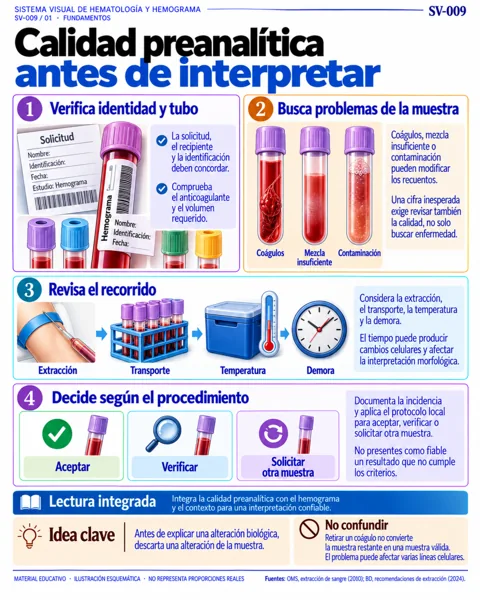 Calidad preanalítica antes de interpretar