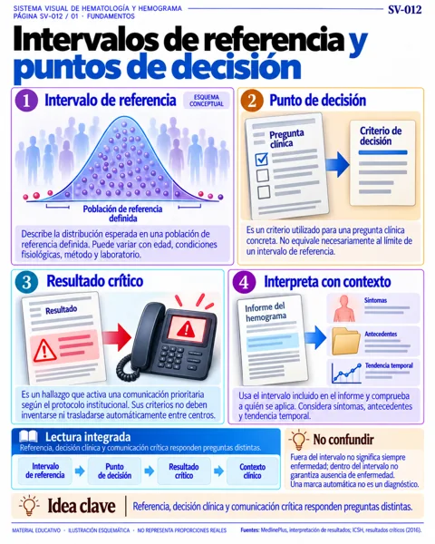 Intervalos de referencia y puntos de decisión