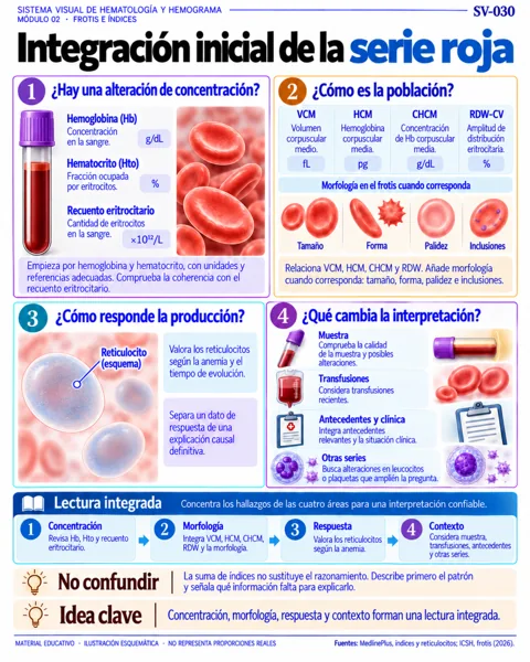 Integración inicial de la serie roja