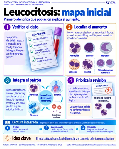 Leucocitosis: mapa inicial
