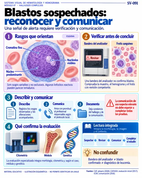 Blastos sospechados: reconocer y comunicar